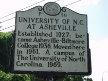 UNIVERSITY OF N.C. AT ASHEVILLE