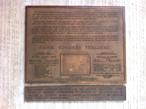 Honolulu airport plaque