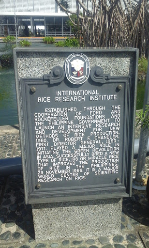 International Rice Research Institute historical marker