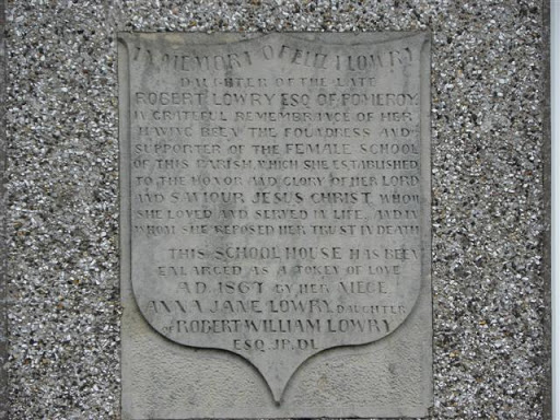 Plaque, Pomeroy Primary School