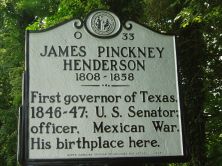 JAMES PINCKNEY HENDERSON 1808-1858