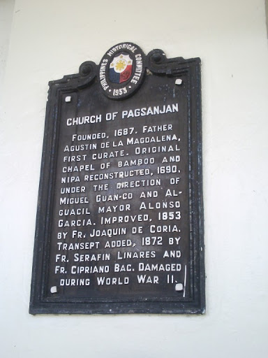 Church of Pagsanjan historical marker