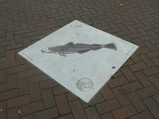 A pavement plaque near Princes Dock, Hull