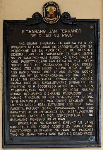 Paco Church (1999) historical marker