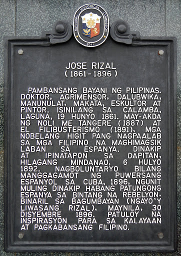 Jose Rizal historical marker