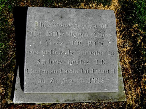 Plaque. Killycluggin Stone