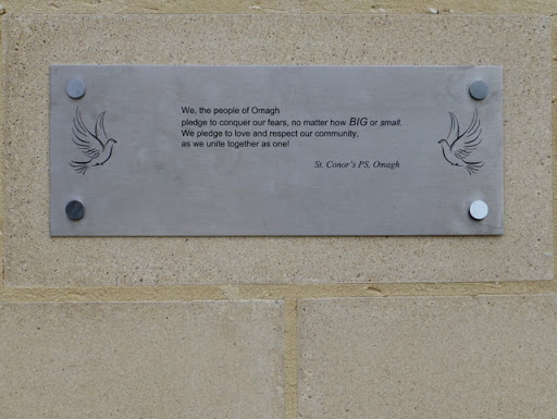 Peace pledge, St Conor's PS, Omagh