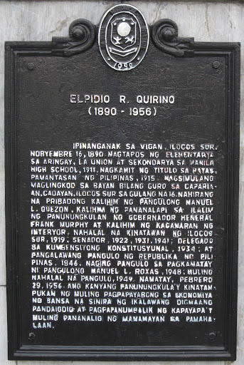 Elpidio R. Quirino historical marker