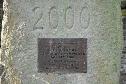 Plaque on Millennium Stone