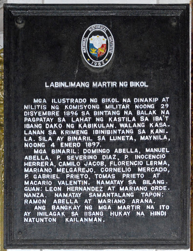Fifteen Martyrs of Bicol historical marker