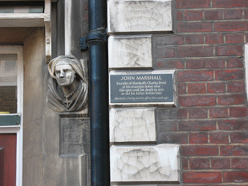 Plaque on John Marshall's house