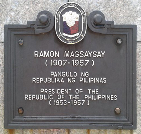 Ramon Magsaysay historical marker