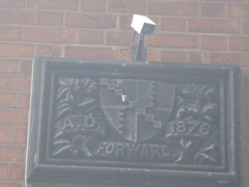 Plaque on gatehouse