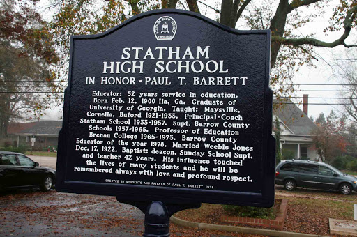 Statham High School In Honor-Paul T. Barrett