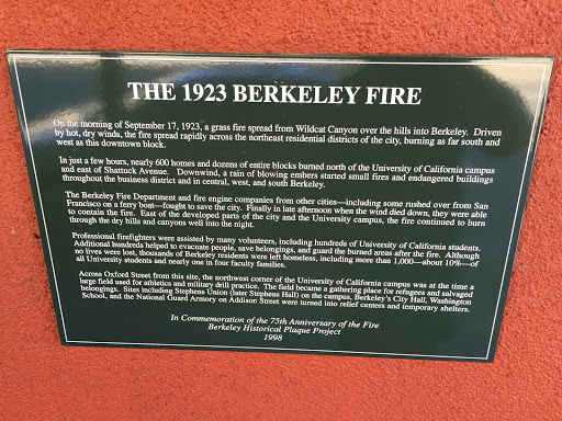 The 1923 Berkeley Fire