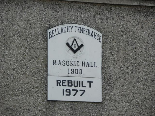 Plaque, Bellaghy Masonic Hall