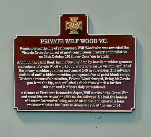 Plaque to Private Wilf Wood V.C.
