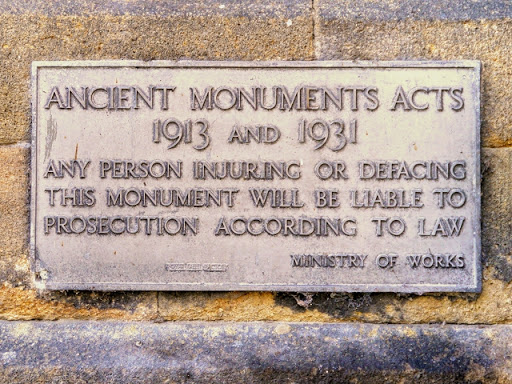 MoW Notice at Turton Tower