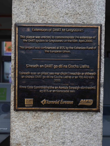 Plaque at Greystones Railway Station, Greystones, Co. Wicklow