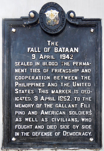 The Fall of Bataan historical marker
