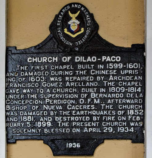 Paco Church (1936) historical marker