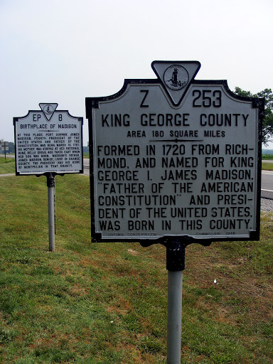 Birthplace of Madison and King George County