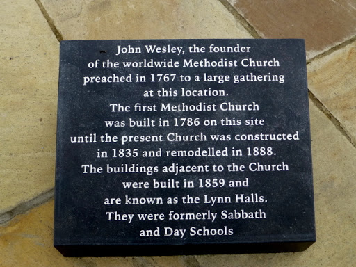 Plaque, Armagh Methodist Church