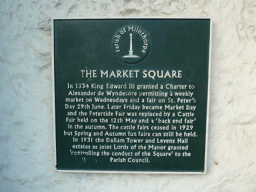 Plaque, The Square, Milnthorpe