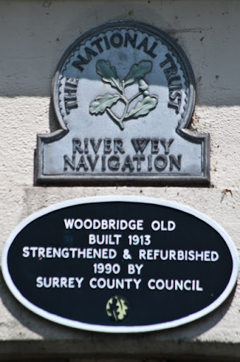 Plaque, Woodbridge Road bridge