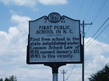 FIRST PUBLIC SCHOOL IN N.C.