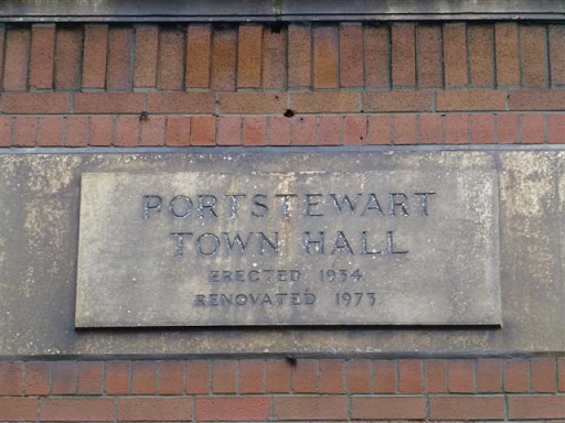 Plaque, Portstewart Town Hall