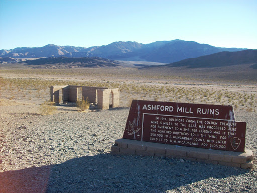Ruins of the Ashford Mill in extreme south Death Valley, CA