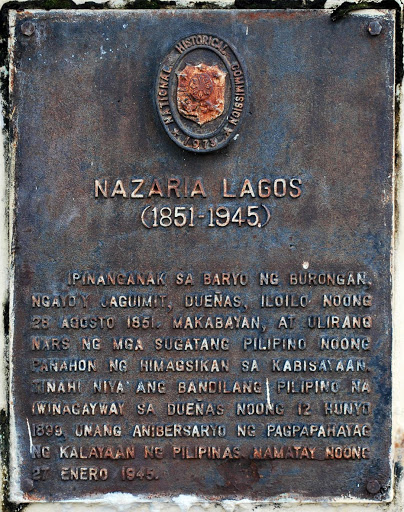 Nazaria Lagos historical marker