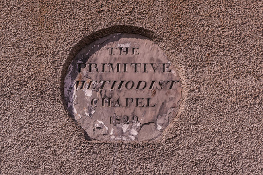 Plaque, former Primitive Methodist Chapel