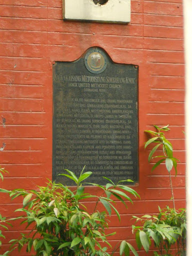 Knox United Methodist Church historical marker