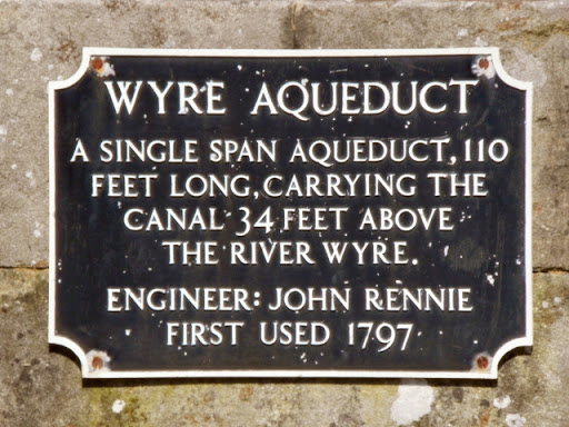 Wyre Aqueduct (plaque)