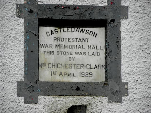 Plaque, Castledawson Protestant Memorial Hall