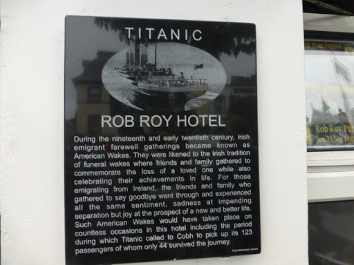 Plaque, Rob Roy Hotel