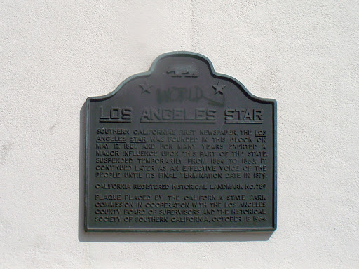 CHL# 789 SITE OF THE LOS ANGELES STAR