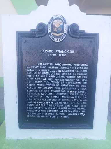 Lazaro Francisco historical marker