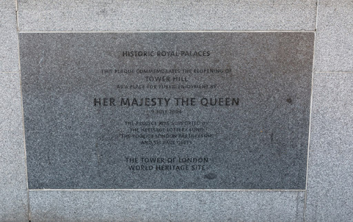 Plaque, Tower of London, London