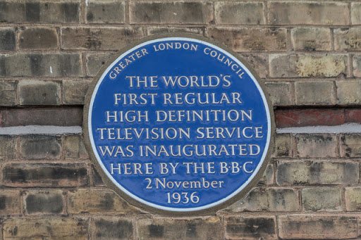 Blue Plaque, Alexandra Palace, London N22