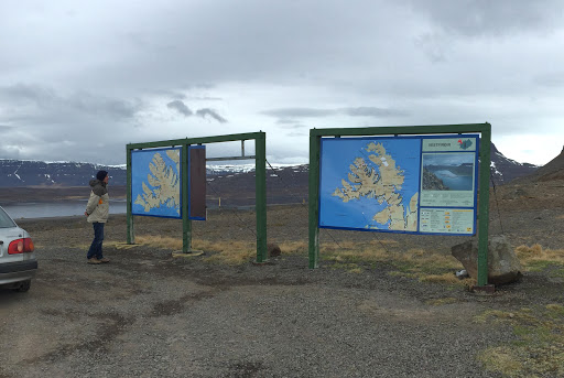 Roadside Sign in Westfjords