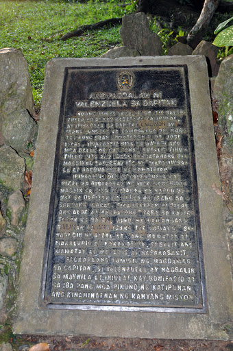 The Visit of Valenzuela in Dapitan historical marker