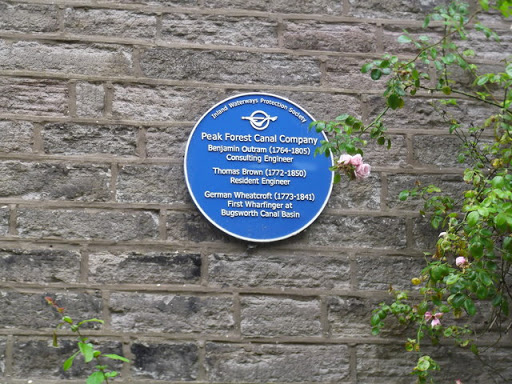 Blue Plaque, Wharfinger's House, Bugsworth Canal Basin