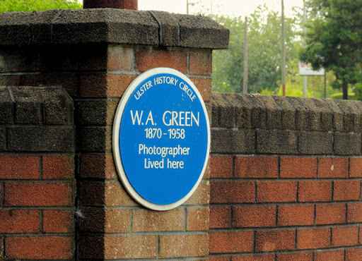 WA Green (photographer) plaque, Antrim