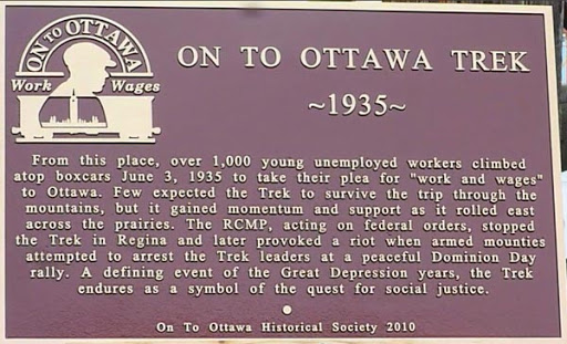 On to Ottawa Trek Plaque