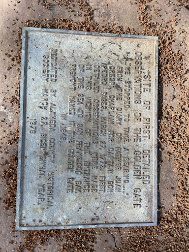 Site of the First Detailed Observations of the Golden Gate