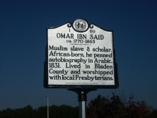 OMAR IBN SAID    ca. 1770-1863