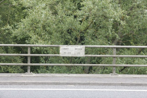 Plaque on Abbey Bridge